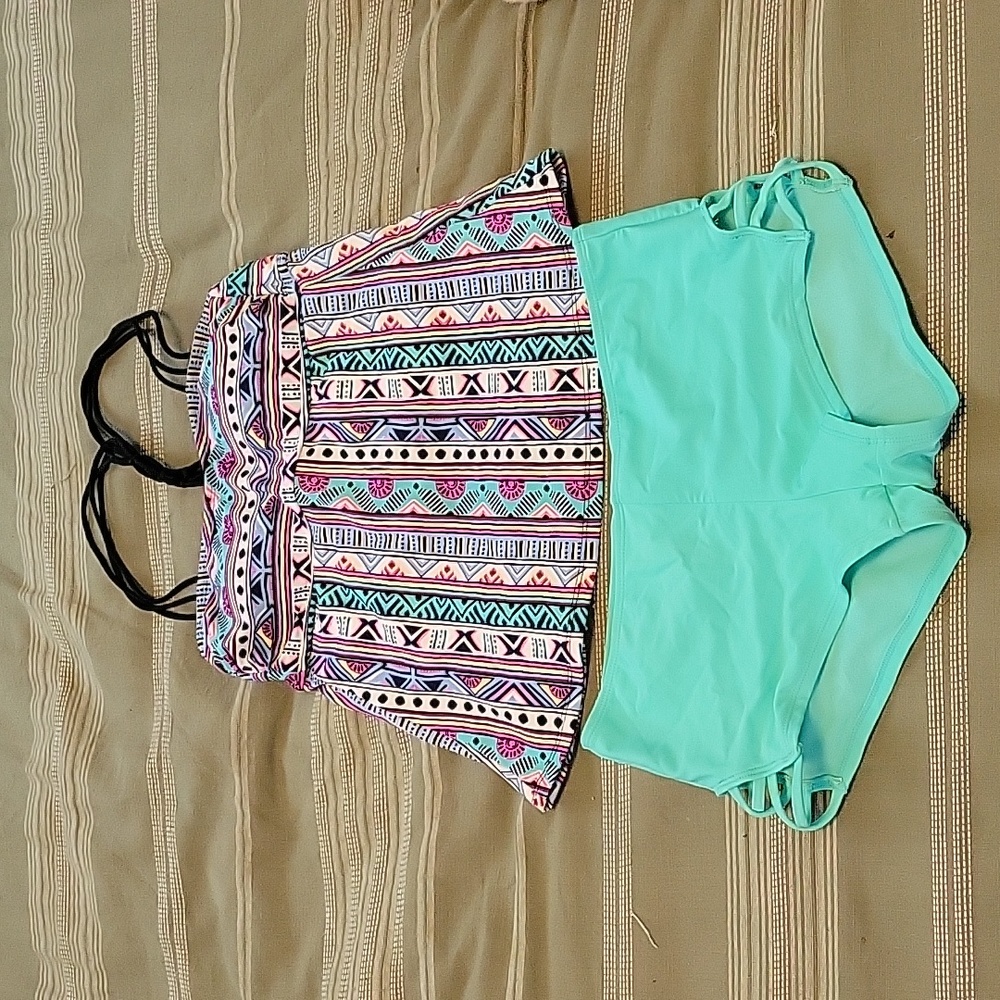 Aztec Print Tankini, Size M